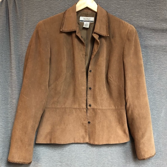 Nine & Co. Jackets & Blazers - Nine and Company size 6 blazer with faux suede snap front